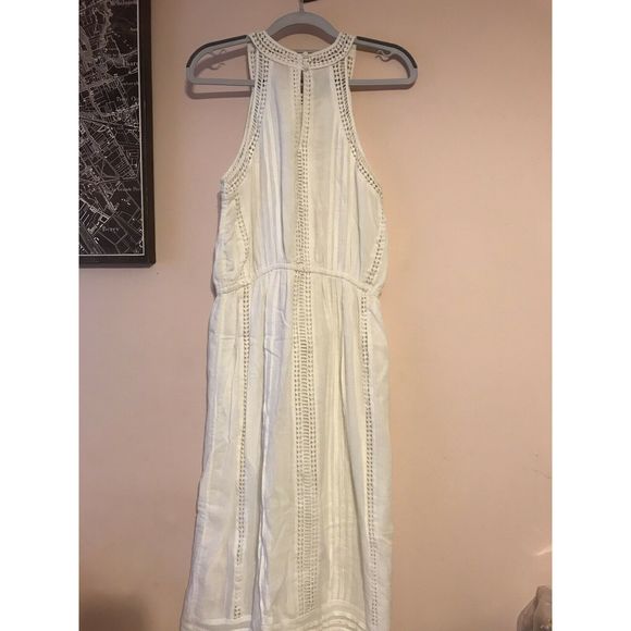 $325 JOIE DANCE EYELET DRESS XS Crochet Midi Dress - Picture 7 of 9